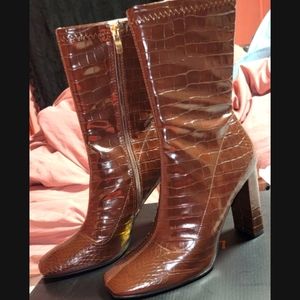 Women's brown booties